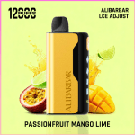 ALIBARBAR Ice Adjust 12000 Puffs Passionfruit Mango Lime